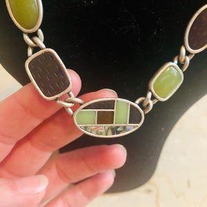 Silver/Mother of pearl Necklace